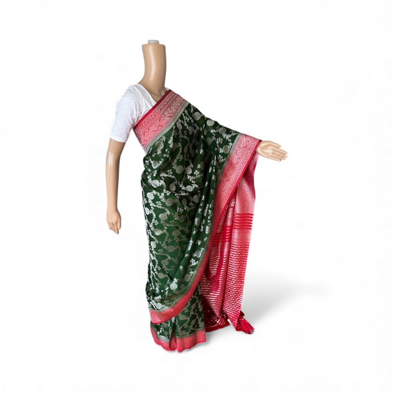 semi banarasi georgette copy