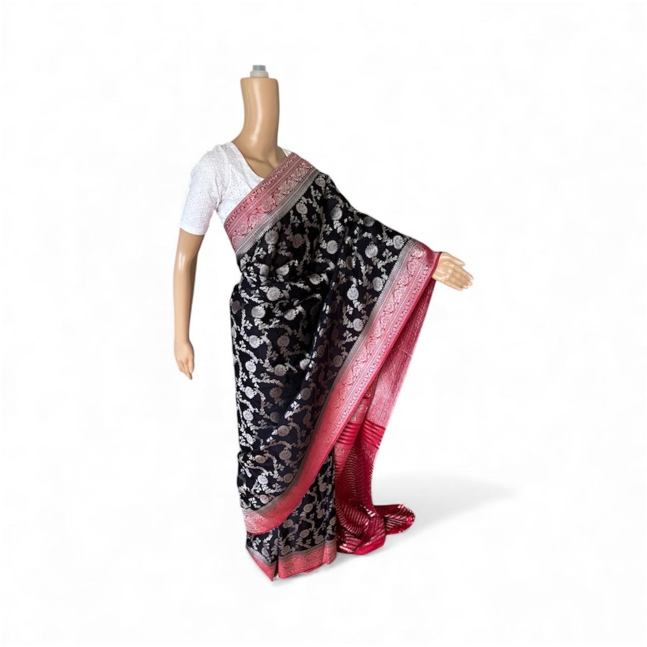 semi banarasi georgette copy